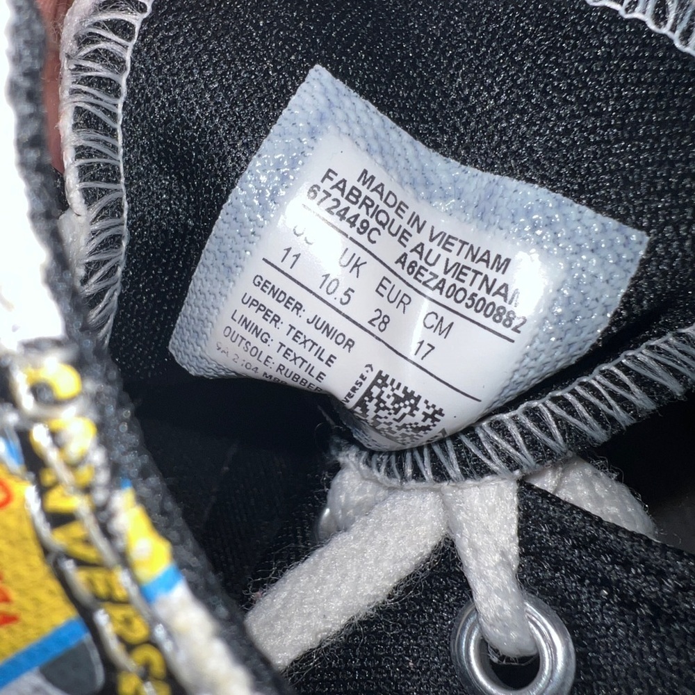 Converse Kids Chuck Taylor All Star Hi Top Jump Ball Sneaker | Size 11 | White | - Picture 7 of 9